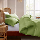Nestl Twin Duvet Cover - Soft Double Brushed Light Grey Duvet Cover Twin/Twin XL, 2 Piece, with Button Closure, Duvet Cover 68x90 inches