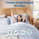 Nestl Twin Duvet Cover - Soft Double Brushed Light Grey Duvet Cover Twin/Twin XL, 2 Piece, with Button Closure, Duvet Cover 68x90 inches