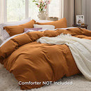Bedsure Twin/Twin XL Duvet Cover Dorm Bedding - Soft Prewashed White Duvet Cover Twin, 2 Pieces, Includes 1 Duvet Cover (68"x90") with Zipper Closure & 1 Pillow Sham, Comforter NOT Included