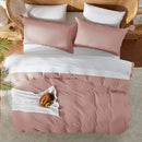 Nestl Twin Duvet Cover - Soft Double Brushed Light Grey Duvet Cover Twin/Twin XL, 2 Piece, with Button Closure, Duvet Cover 68x90 inches
