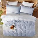 Nestl Twin Duvet Cover - Soft Double Brushed Light Grey Duvet Cover Twin/Twin XL, 2 Piece, with Button Closure, Duvet Cover 68x90 inches