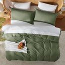Nestl Twin Duvet Cover - Soft Double Brushed Light Grey Duvet Cover Twin/Twin XL, 2 Piece, with Button Closure, Duvet Cover 68x90 inches