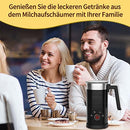 4 in 1 Electric Milk Frother: 10oz/350 mL Large Capacity Electric Milk Steamer for Hot and Cold Milk Froth - Automatic Milk Frother & Warmer for Latte, Cappuccinos, Macchiato, Hot Chocolate
