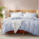 Nestl Twin Duvet Cover - Soft Double Brushed Light Grey Duvet Cover Twin/Twin XL, 2 Piece, with Button Closure, Duvet Cover 68x90 inches