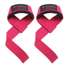 Harbinger Padded Cotton Lift Straps - Soft, Supportive Neotek Wrist Pads - 21.5" Length, 1.5" Width - Reinforced Edges & Heavy-duty Stitching - Cushions Wrists for Lifting Support