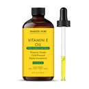 Majestic Pure Vitamin E Oil - 100% Pure & Natural, 20,000 IU | Premium Grade, Cold-Pressed and Tocopherol to Repair Dry, Damaged Skin| Moisturizing Skin, Hair and Scalp 8 Fl Oz