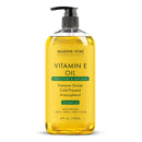 Majestic Pure Vitamin E Oil - 100% Pure & Natural, 20,000 IU | Premium Grade, Cold-Pressed and Tocopherol to Repair Dry, Damaged Skin| Moisturizing Skin, Hair and Scalp 8 Fl Oz