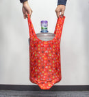 HOLYLUCK set of 3 Reusable Grocery Bags,Heavy Duty Foldable Shopping Bag-sky blue