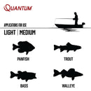 Quantum Smoke Spinning Fishing Reel, Size 30 Reel, Changeable Right- or Left-Hand Retrieve, Continuous Anti-Reverse Clutch with NiTi Indestructible Bail, SCR Alloy Frame, Black