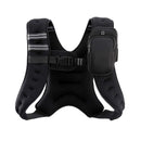 ZELUS Weighted Vest, 6lb/8lb/12lb/16lb/20lb/25lb/30lb Weight Vest with Reflective Stripe for Workout, Strength Training, Running, Fitness, Muscle Building, Weight Loss, Weightlifting, Black(12 lb)