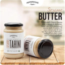 Organic Ethiopian Sesame Tahini Paste - Hulled - Stone-Ground, Unsalted, Gluten-Free, Kosher, Vegan, Peanut-Free, 11.6 Ounce Glass Jars (2-Pack) by Pepperwood Organics