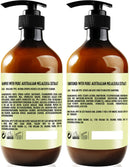Argan Oil Shampoo and Conditioner Set - Sulfate Free Moroccan Care with Keratin - For Curly, Straight, Dry and Damaged Hair - Moisturizing, Hydrating, Anti Frizz Salon Technology