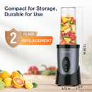 KOIOS Smoothie Blender, 900W Personal Blender for Shakes and Smoothies Kitchen with 2 No-BPA 22oz Portable Blender Cups, Single Serve Smoothies Maker Mixer for Juices, Nutritious Recipe (Grey Blue)