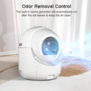 Self Cleaning Cat Litter Box, Automatic Cat Litter Box with APP Control Odor Removal Safety Protection for Multiple Cats, with Garbage Bags