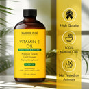 Majestic Pure Vitamin E Oil - 100% Pure & Natural, 20,000 IU | Premium Grade, Cold-Pressed and Tocopherol to Repair Dry, Damaged Skin| Moisturizing Skin, Hair and Scalp 8 Fl Oz