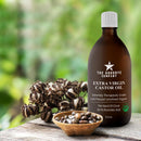 100% Natural Virgin Castor Oil, USDA Certified Organic - For Skin, Hair Growth and Eyelashes (250 mL)