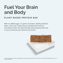 BrainMD Brain Boost, Dark Chocolate Almond - 10 Plant-Powered Protein Bars - Vegan, Gluten Free, Keto Friendly