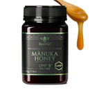 BeeNZ Raw Manuka Honey, Certified UMF 5+ (MGO 83+), Pure New Zealand Manuka Honey, Natural Sweetener, Superfood Honey for Wellness Support, No Sugar Added, Traceable from Hive to Jar, 17.6 oz/500g