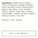 PRIMA ANCESTRAL PROTEIN BAR Grass Fed Protein Bars, 7 Pack – Animal-Based Protein Bar with Beef Tallow, Raw Honey, Seed Oil Free, Low Carb, Gluten-Free – Healthy, Energy Snacks for Clean Lifestyle (7 Pack, Cacao)