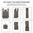 HOLYLUCK set of 3 Reusable Grocery Bags,Heavy Duty Foldable Shopping Bag-sky blue