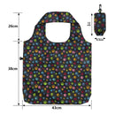 HOLYLUCK set of 3 Reusable Grocery Bags,Heavy Duty Foldable Shopping Bag-sky blue