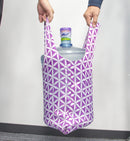 HOLYLUCK set of 3 Reusable Grocery Bags,Heavy Duty Foldable Shopping Bag-sky blue