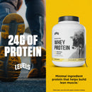Levels Grass Fed Whey Protein Powder, No Artificials, 24G of Protein, Double Chocolate, 5LB