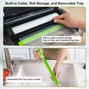 Gasbye Vacuum Sealer Machine, 95kPa Food Sealer with Double Heat Seal for Dry/Moist Food, Easy-lock Handle, Built-in Bag Storage & Cutter, Progress Display, Removable Drip Tray, Silver