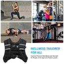 ZELUS Weighted Vest, 6lb/8lb/12lb/16lb/20lb/25lb/30lb Weight Vest with Reflective Stripe for Workout, Strength Training, Running, Fitness, Muscle Building, Weight Loss, Weightlifting, Black(12 lb)