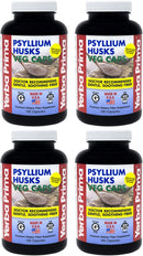 Yerba Prima Psyllium Husks, 180 Veg Capsules (625mg) - Vegan, Non-GMO, Gluten Free, Colon Cleanser, Daily Fiber Supplement for Gut Health & Regularity