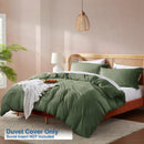Nestl Twin Duvet Cover - Soft Double Brushed Light Grey Duvet Cover Twin/Twin XL, 2 Piece, with Button Closure, Duvet Cover 68x90 inches