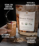 Truvani Vegan Pea Protein Powder | Vanilla | 20g Organic Plant Based Protein | 18 Servings | Keto | Gluten & Dairy Free | Low Carb | No Added Sugar