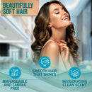 Argan Oil Shampoo and Conditioner Set - Sulfate Free Moroccan Care with Keratin - For Curly, Straight, Dry and Damaged Hair - Moisturizing, Hydrating, Anti Frizz Salon Technology