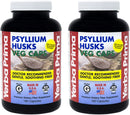 Yerba Prima Psyllium Husks, 180 Veg Capsules (625mg) - Vegan, Non-GMO, Gluten Free, Colon Cleanser, Daily Fiber Supplement for Gut Health & Regularity