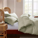 Nestl Twin Duvet Cover - Soft Double Brushed Light Sage Duvet Cover Twin/Twin XL, 2 Piece, with Button Closure, Duvet Cover 68x90 inches
