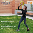 Reaction Speed Training Tool Hand Eye Coordination Training Bouncy Sports Hoops Sports Equipment High Elasticity for Improving Agility Reflex Skills Easy to Throw and Catch Healthy Activities
