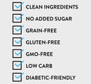 NuTrail - Keto Blueberry Nut Granola Healthy Breakfast Cereal - Low Carb Snack Food - 2g Net Carbs - Almonds, Pecans, Coconut and more 11 oz 1 Count