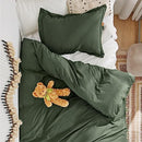 Bedsure Twin/Twin XL Duvet Cover Dorm Bedding - Soft Prewashed White Duvet Cover Twin, 2 Pieces, Includes 1 Duvet Cover (68"x90") with Zipper Closure & 1 Pillow Sham, Comforter NOT Included