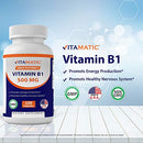Vitamin B1 (Thiamine) 500mg, 120 Capsules