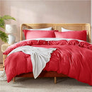 Nestl Twin Duvet Cover - Soft Double Brushed Light Grey Duvet Cover Twin/Twin XL, 2 Piece, with Button Closure, Duvet Cover 68x90 inches