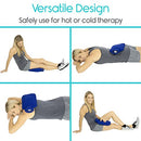 Arctic Flex Hot Water Bottle (XL 2 Liter) - Heat Up Rubber Cold Pack - Cramp Compress with Cover - Portable, Reusable, Reheatable and Transparent Ice Bag - Therapy Heating Pad - Warming Pain Relief
