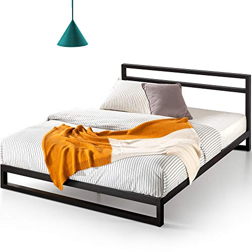 ZINUS Trisha Metal Platforma Bed Frame with Headboard Wood Slat Suppo