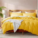 Nestl Twin Duvet Cover - Soft Double Brushed Light Grey Duvet Cover Twin/Twin XL, 2 Piece, with Button Closure, Duvet Cover 68x90 inches
