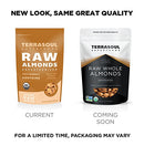 Terrasoul Superfoods Raw Unpasteurized Organic Almonds (Sproutable), 1 Pound