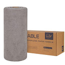Reusable Paper Towels Washable Roll: 50Pack Paperless Paper Towels Tear Away 12x12In Eco Friendly Absorbent Cloth Paper Towels Reusable Washable for Kitchen Zero Waste (Gray)