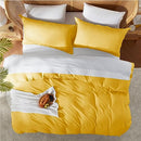 Nestl Twin Duvet Cover - Soft Double Brushed Light Grey Duvet Cover Twin/Twin XL, 2 Piece, with Button Closure, Duvet Cover 68x90 inches