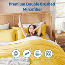 Nestl Twin Duvet Cover - Soft Double Brushed Light Grey Duvet Cover Twin/Twin XL, 2 Piece, with Button Closure, Duvet Cover 68x90 inches