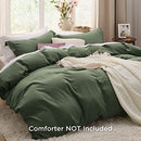 Bedsure Twin/Twin XL Duvet Cover Dorm Bedding - Soft Prewashed White Duvet Cover Twin, 2 Pieces, Includes 1 Duvet Cover (68"x90") with Zipper Closure & 1 Pillow Sham, Comforter NOT Included