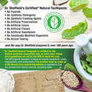Dr. Sheffield’s Certified Natural Toothpaste  - Great Tasting, Fluoride Free Toothpaste (2-Pack)