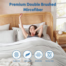 Nestl Twin Duvet Cover - Soft Double Brushed Light Grey Duvet Cover Twin/Twin XL, 2 Piece, with Button Closure, Duvet Cover 68x90 inches